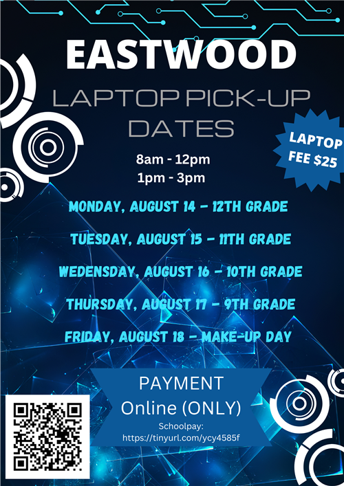 LAPTOP PICK-UP DATES